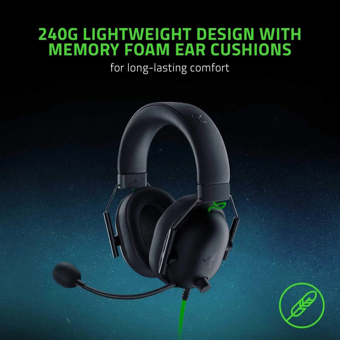 Wired Esports Headset Advanced Passive Noise Cancellation, 7.1 Surround Sound, Hyperclear Cardioid Mic