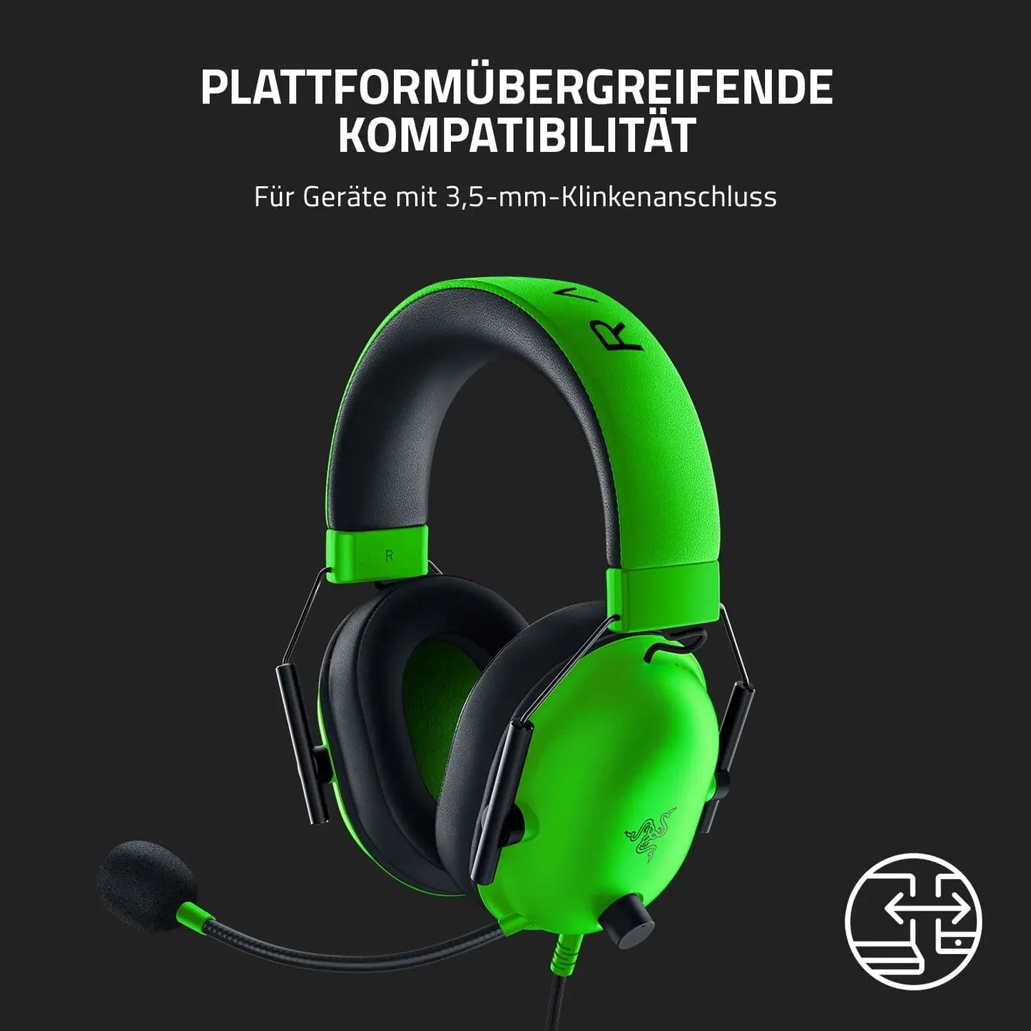 Wired Esports Headset Advanced Passive Noise Cancellation, 7.1 Surround Sound, Hyperclear Cardioid Mic