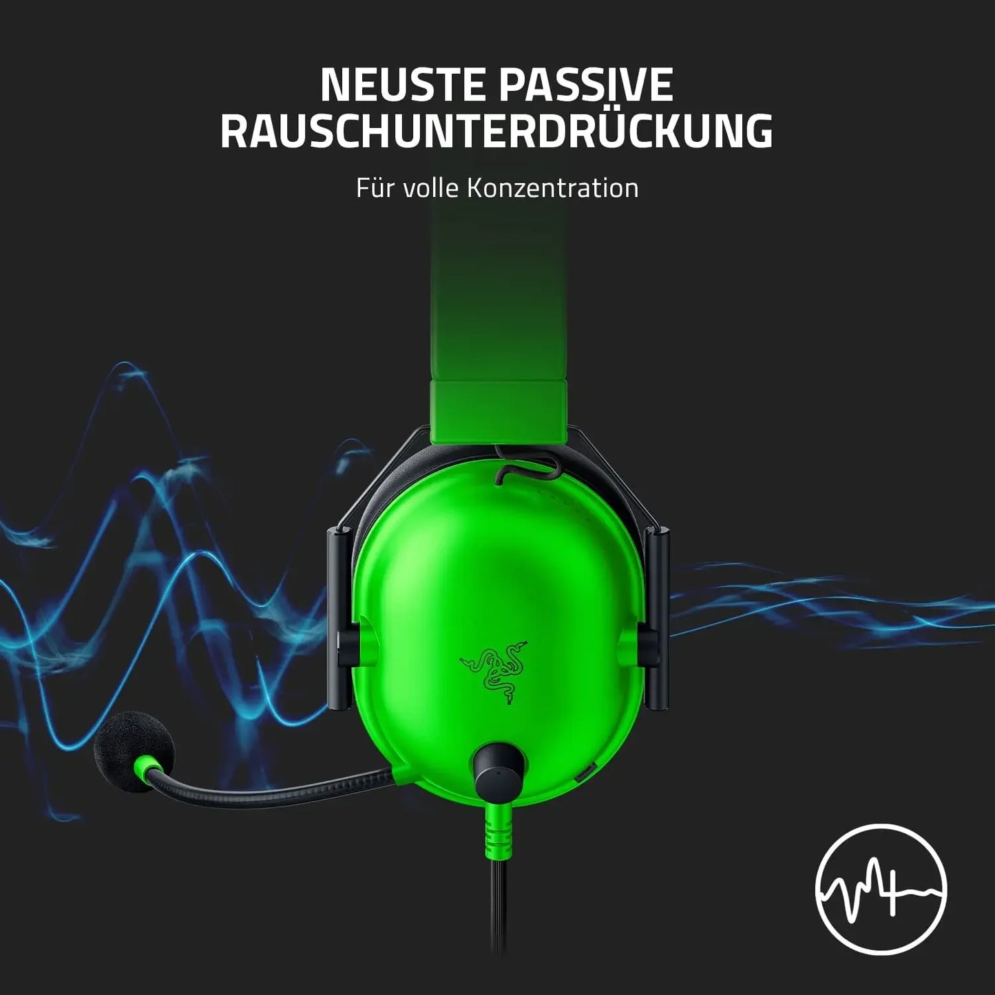 Wired Esports Headset Advanced Passive Noise Cancellation, 7.1 Surround Sound, Hyperclear Cardioid Mic