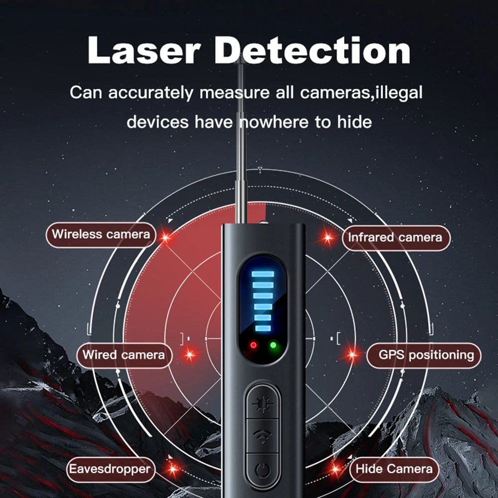 T15 Camera Detector Wireless Signal Infrared Scanner Anti-location Detector Professional GPS Search Devices Security Protection