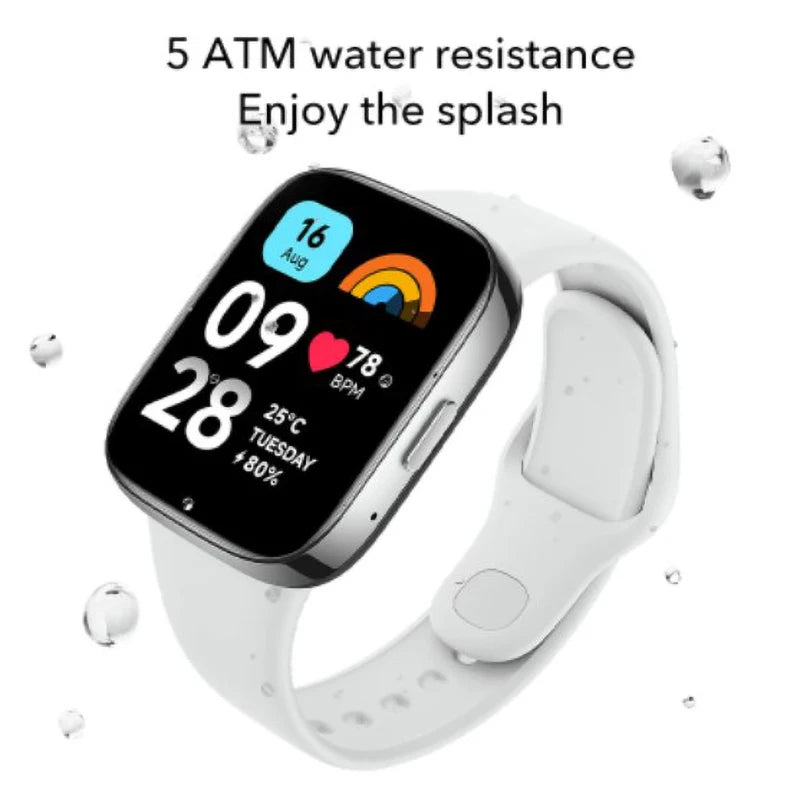 Durable Global Version Xiaomi Redmi Watch 3 Active 1.83" Display Bluetooth Phone Call 5ATM Waterproof Supports 100+ Fitness Modes