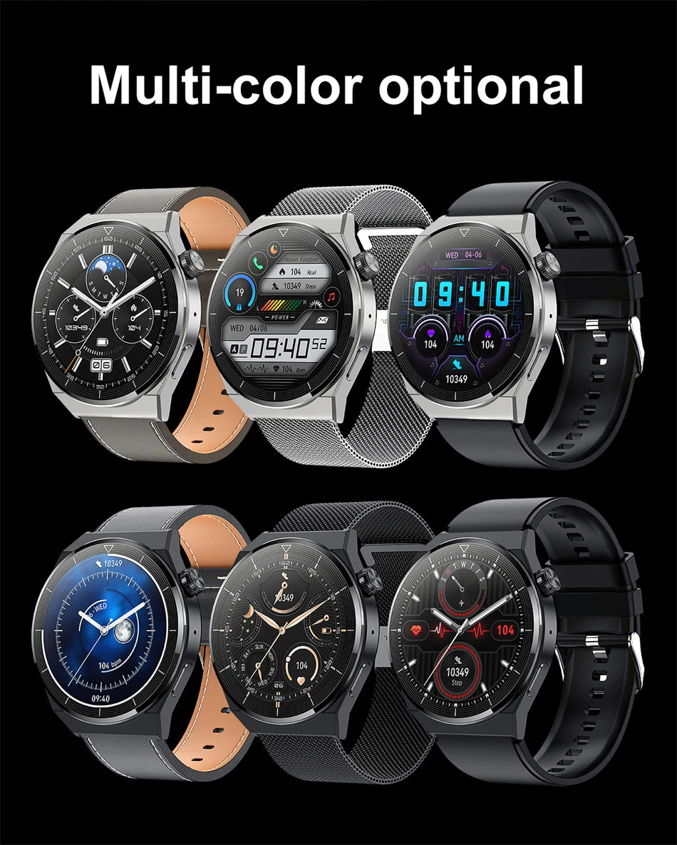 GT Series Smart Watch Men/Women HD-Screen, Bluetooth Call, GPS Tracker, Heart Rate, Waterproof Smart-Watch 2024 New Bracelet