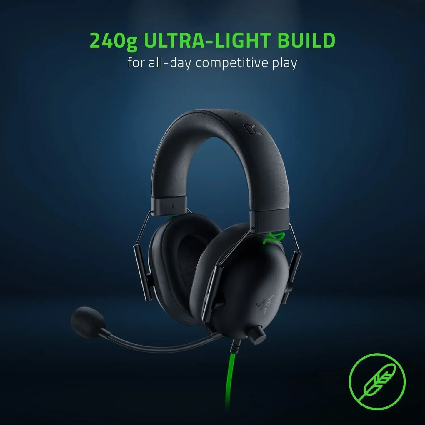 Wired Esports Headset Advanced Passive Noise Cancellation, 7.1 Surround Sound, Hyperclear Cardioid Mic