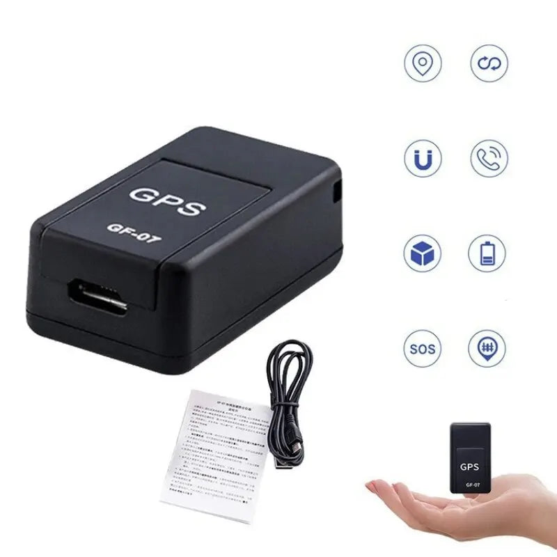 Mini Magnetic GF-07 GPS CarTracker Real Time Tracking Anti Theft Anti Locator Auto Strong Magnetic Mount SIM Message Positioner